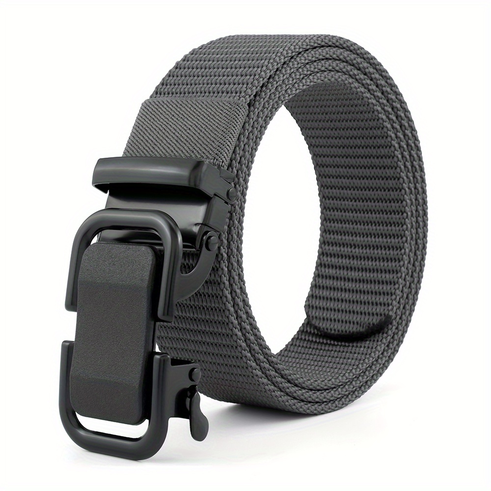 Nylon Elastic Tactical Belt with Metal Buckle
