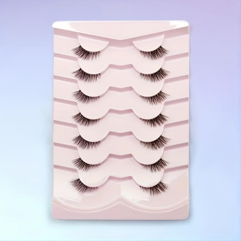 GetUSCart- False Eyelashes Natural Look Wispy Clear Band Lashes