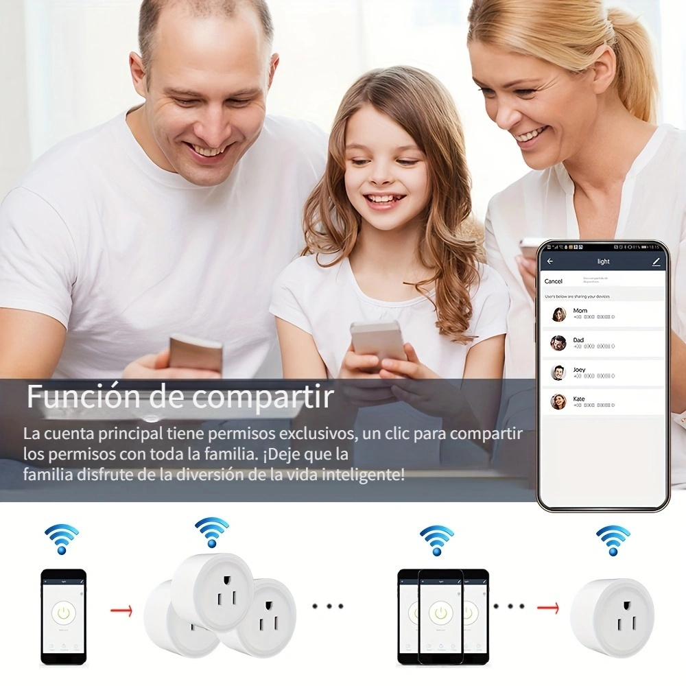 Enchufe y Medidor de Consumo Wifi Bluetooth Vhome M1 10A Compatible Con  Alexa y Google Home