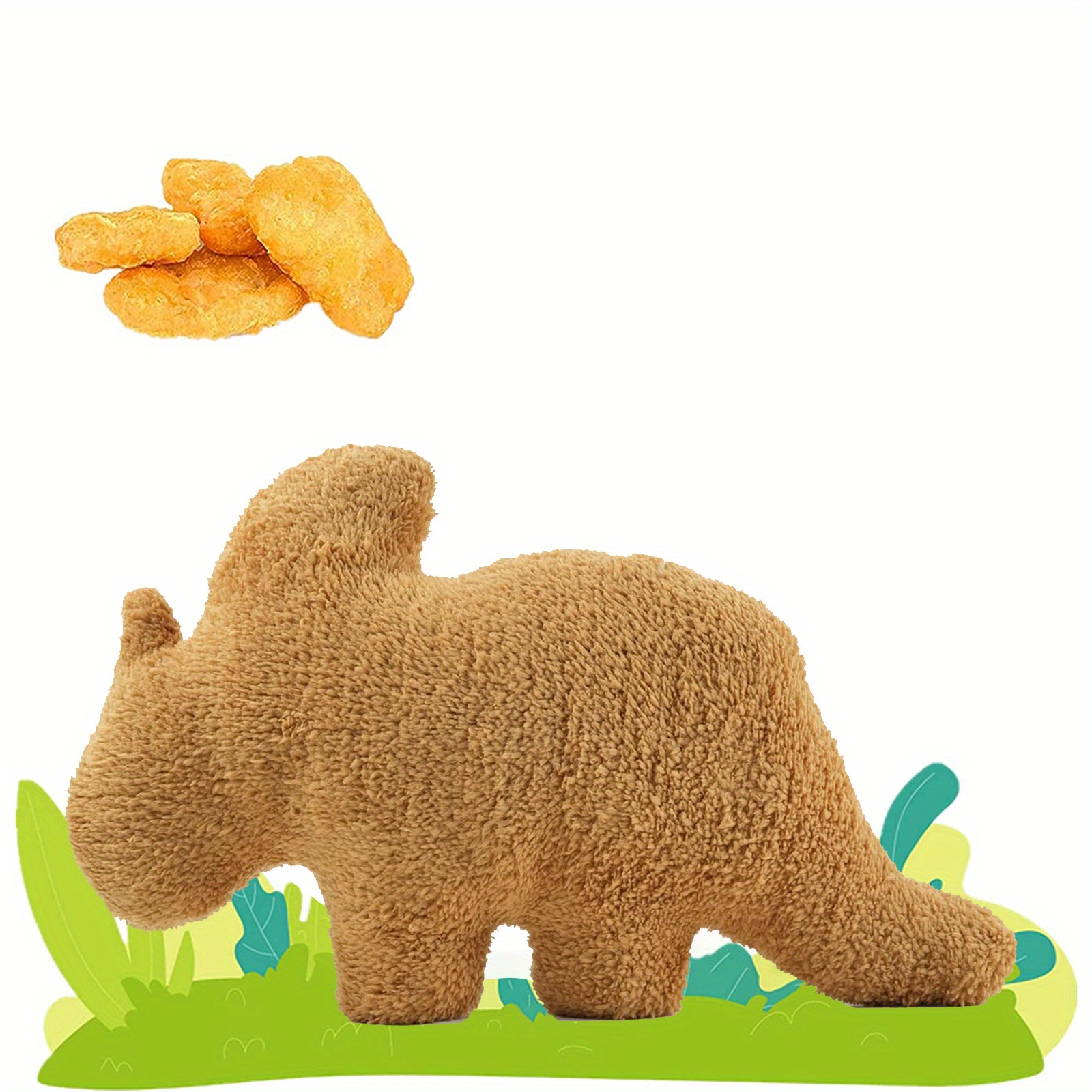 Dino Chicken Nugget Peluc, 20in Poulet Nugget Oreiller Jouet en peluche