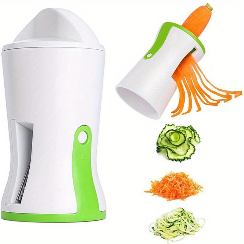 Vegetable Cutter Spiral Funnel Cucumber Carrot Slicer Grater Shredder Tool