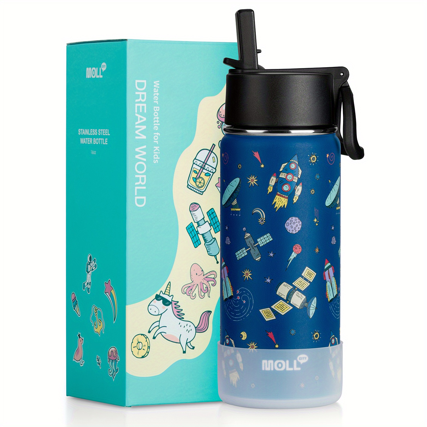 MONBENTO - Small Water Bottle MB Positive S Infinity 11 Oz - Small  Leakproof Water Bottle for Kids School/Park and/or for Adult To Slip into a  Handbag - BPA Free - Food