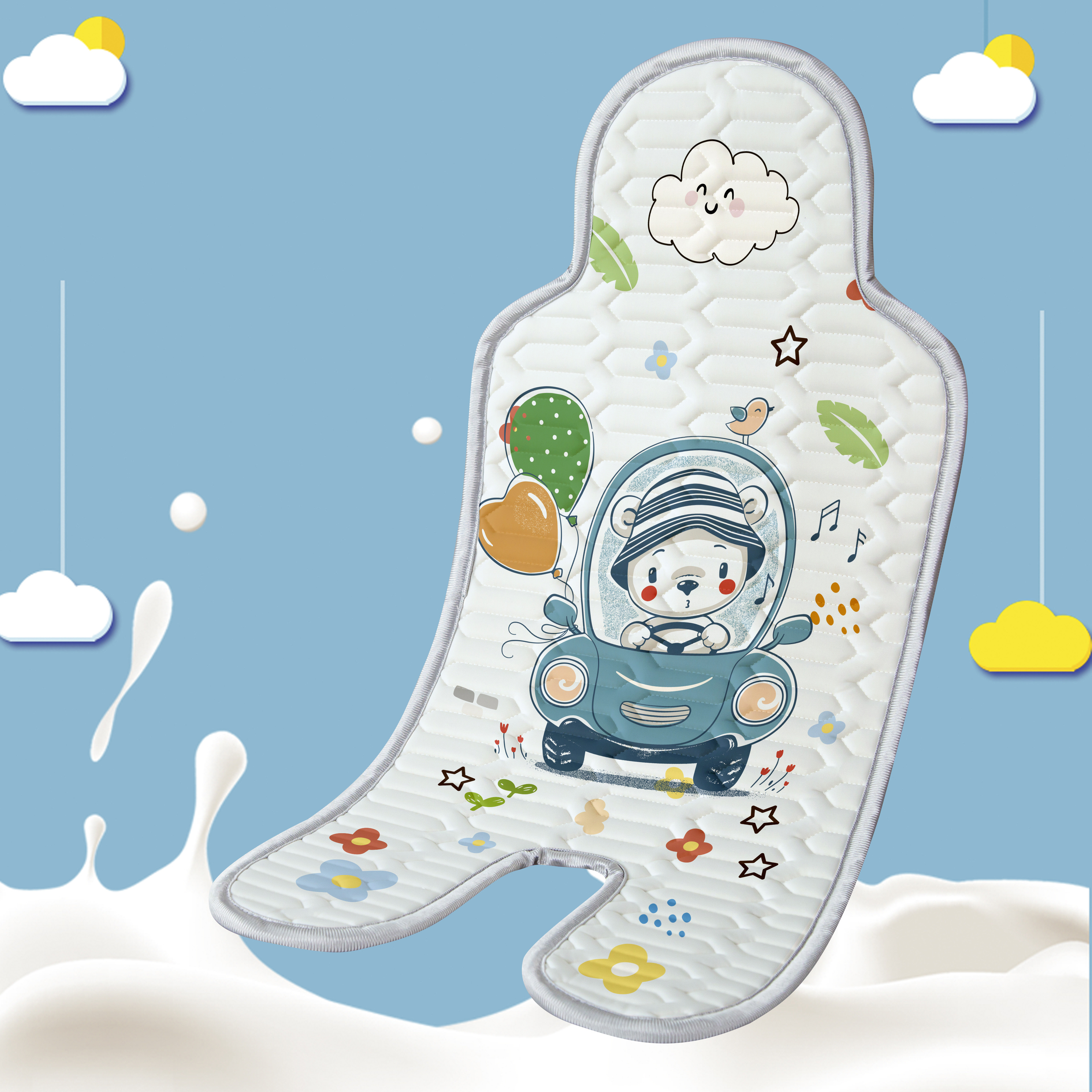 Stroller Liner Pad Baby Cooling Mat Cushion Car Summer Pram Cooler Infant  Liners Pushchair For Newborn - Temu