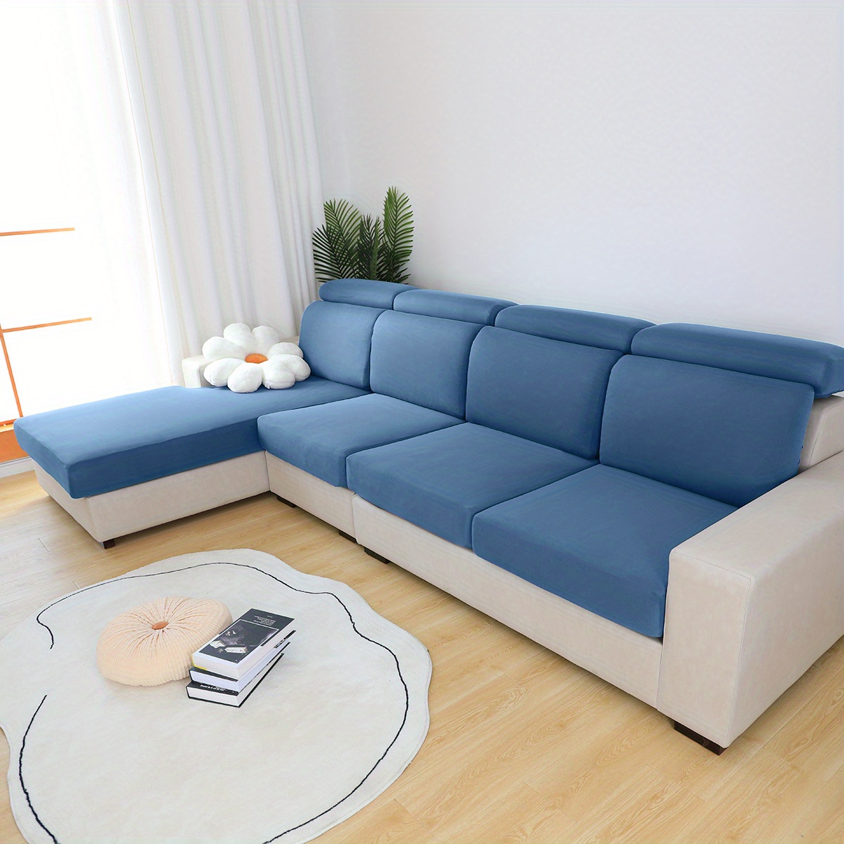  Alta Funda de sofá elástica silod color funda elástico funda  sofá muebles Protector Cotton para todas las estaciones – 1, 2, 3, 4 plazas,  H : Hogar y Cocina