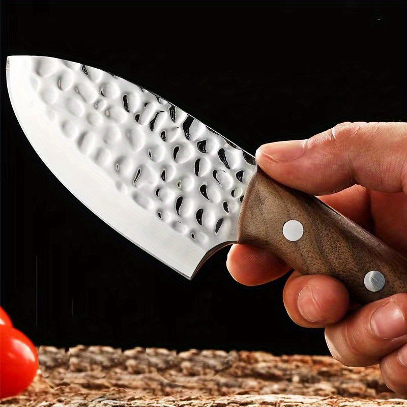 Stainless Steel Kitchen Utility Knife, Forged Boning Knives Vegetable Meat  Cleaver, Bbq Knife For Camping, Barbecue, Outdoor - Temu