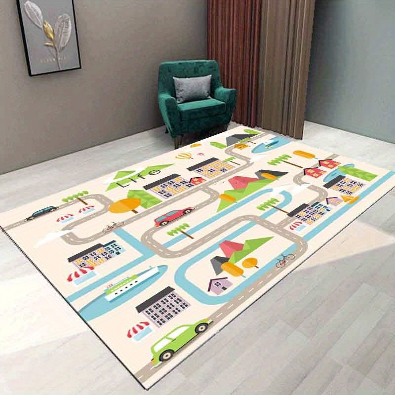 1pc Tapis De Jeu Pour Enfants City Life Idéal Pour Jouer - Temu France