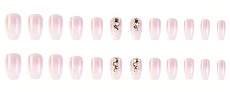 Gel X Nail Extension Glue Wearable Nail Sticker Diamond Pearl Fragment  Gradient