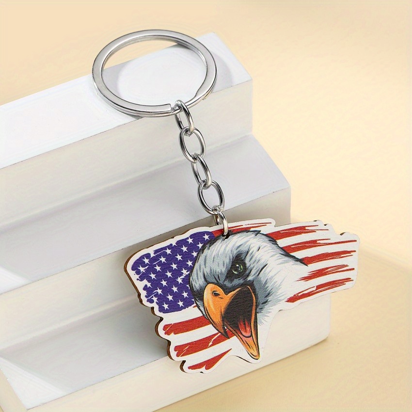 Independence Day American Flag Butterfly Key Chain Car Temu Norway