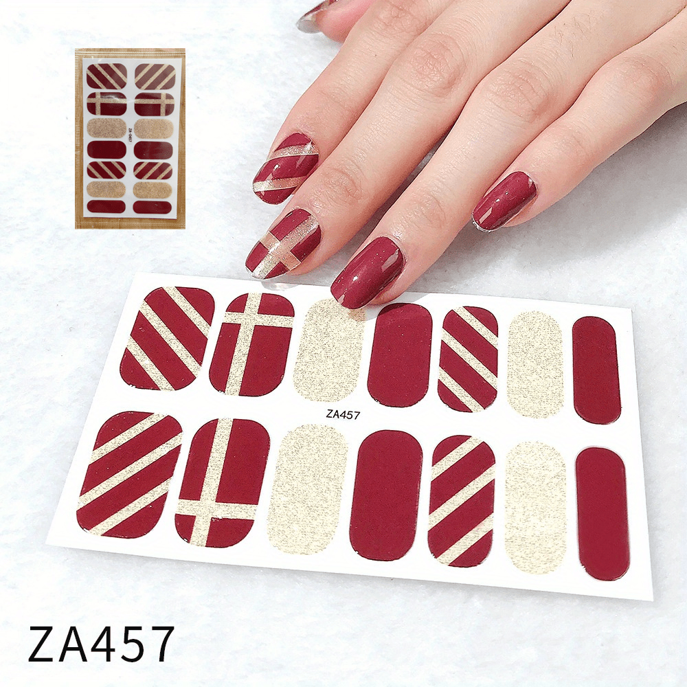 Fashion Designer Self Adhesive Nail Art Stickers Nail Decals