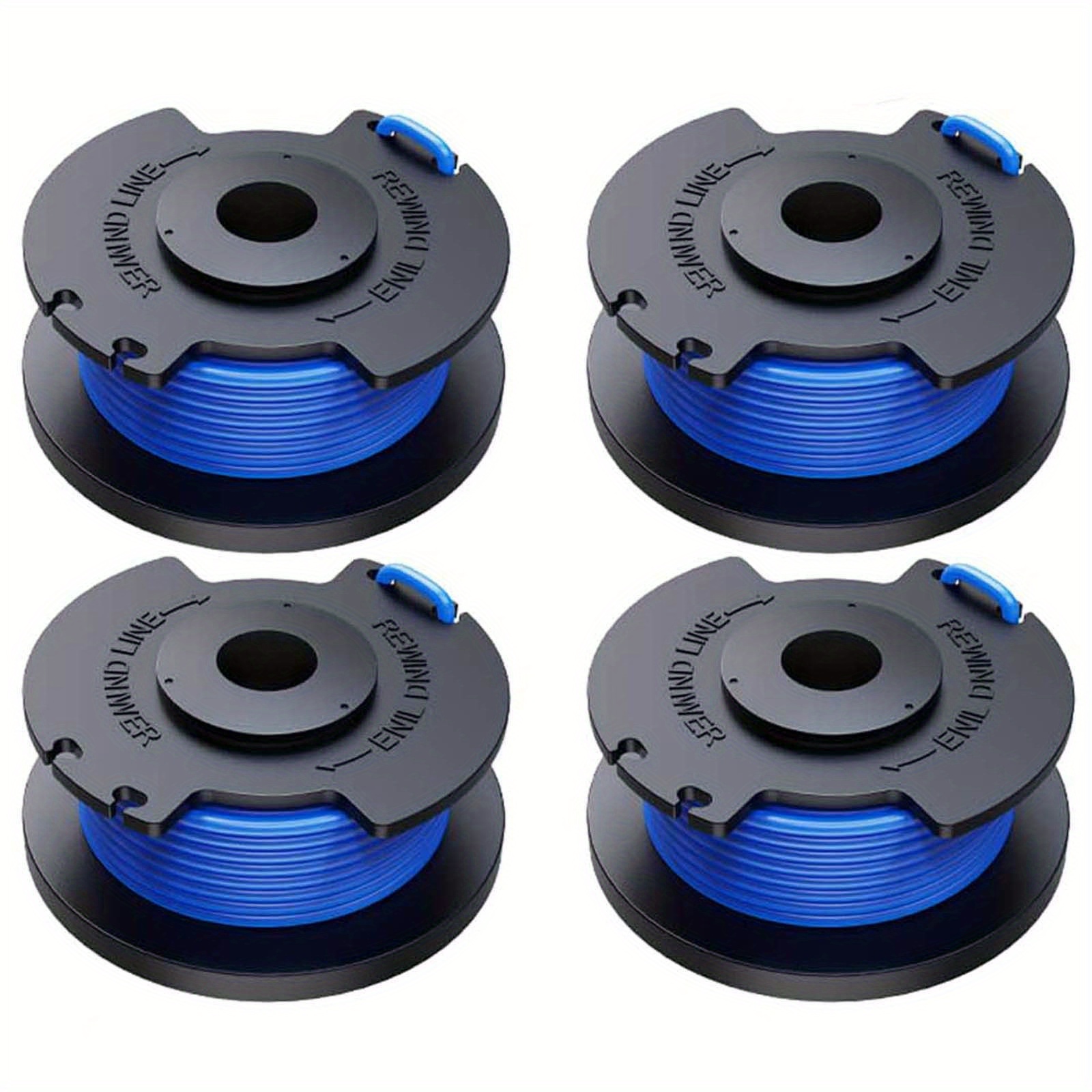 4pcs String Trimmer Line Compatible With * One + AC14RL3A, 11 FT  (3.4mm)/0.065-Inch (1.65mm) Autofeed Spools, Trimmer Spool Compatible With *