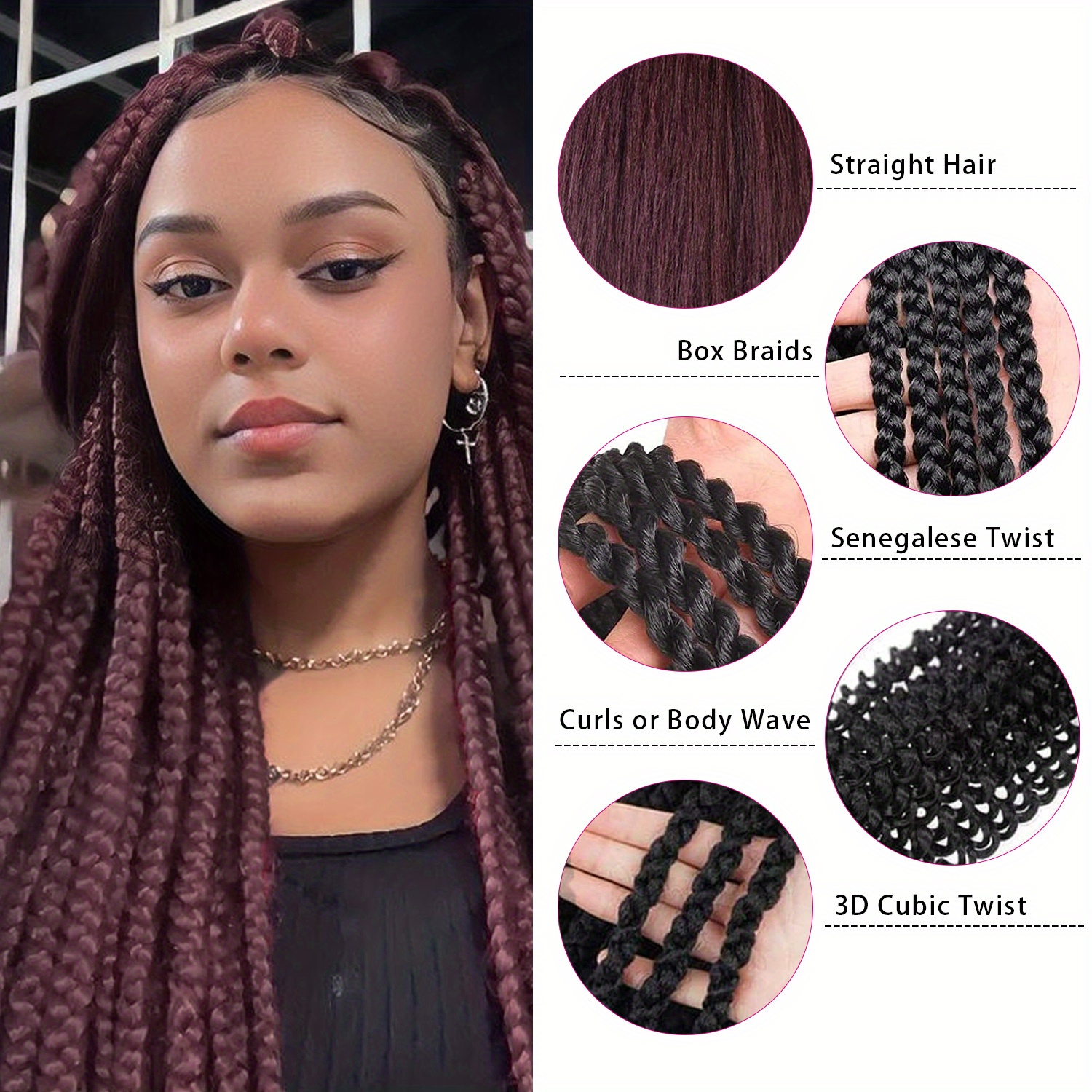 Pre-stretched Braiding Hair Professional Easy Crochet Braid Hair