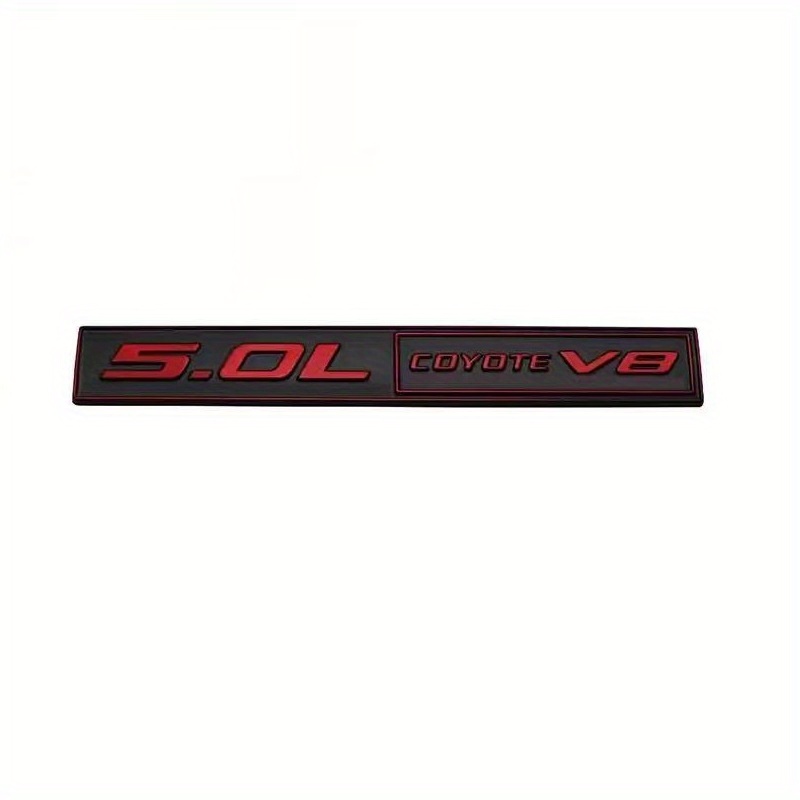 Ford Mustang 5.0L COYOTE V8 Metal Sticker Fender Body Badge Decal - A  Stylish Car Accessory!