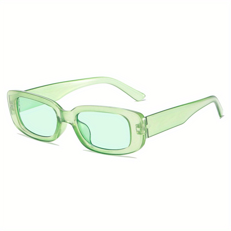 1pc Unisex Green Accessories Oval Frame Fashion Sunglasses For Vacation