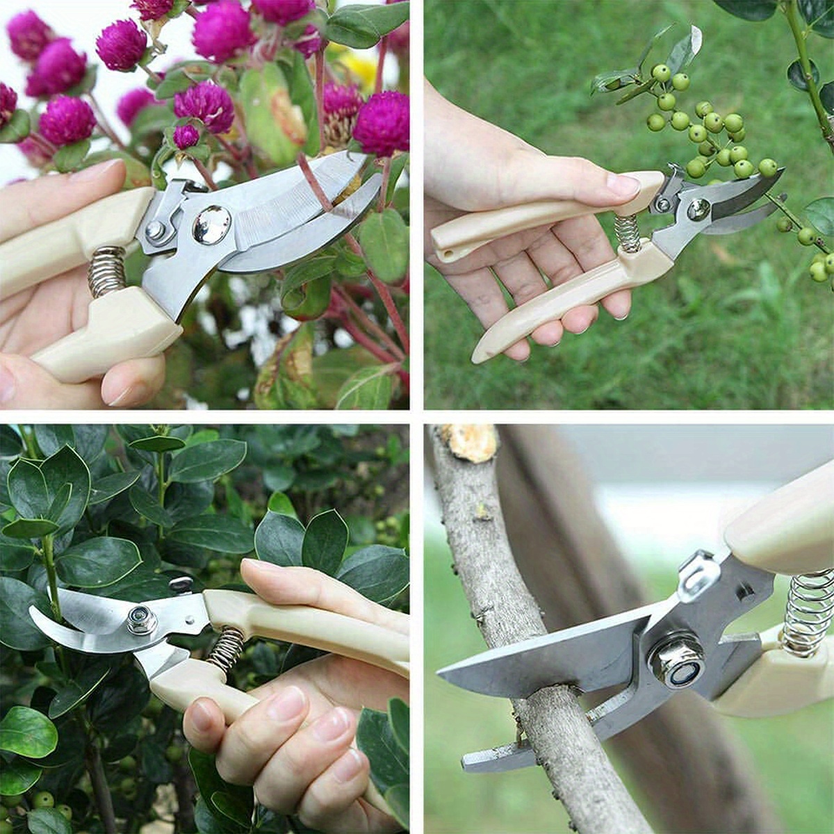 Garden Pruning Shears Set Sharp Blades Cutting Flowers - Temu