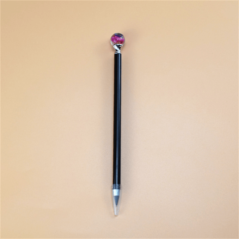 Creative Cartoon Crystal Flower Ball Metal Pencil
