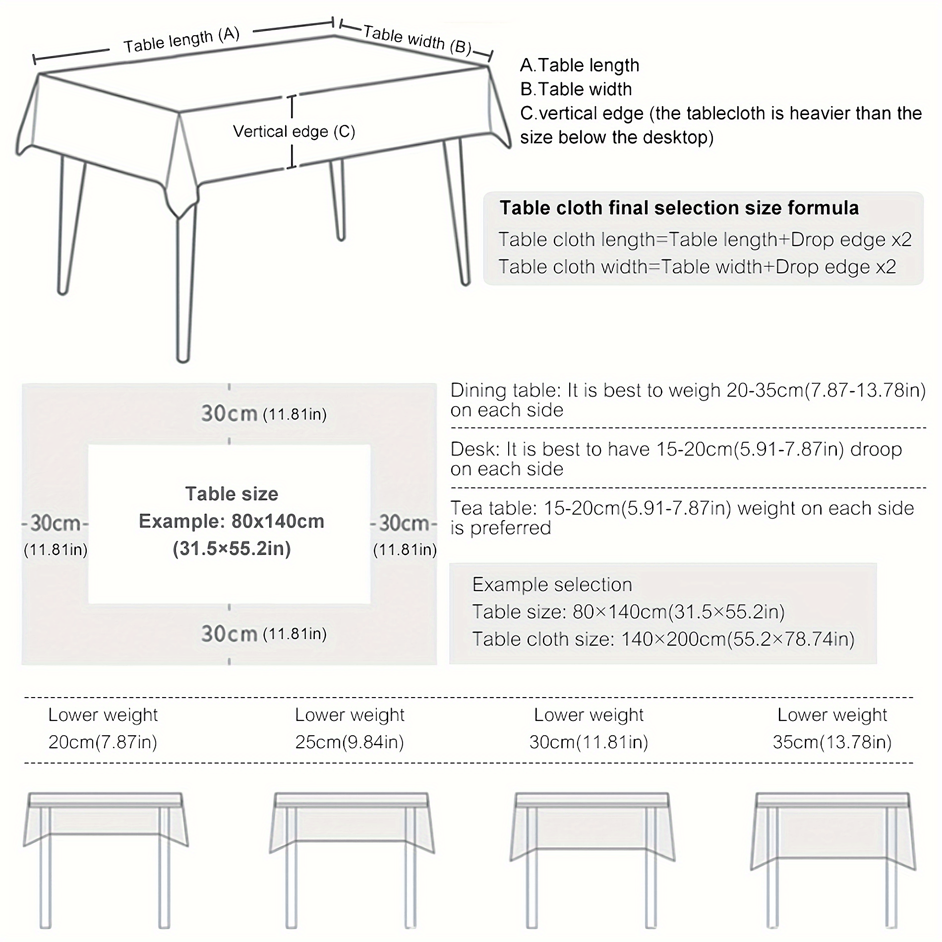 Grande tovaglia in cotone e lino, tovaglia rettangolare da cucina, lavabile  con nappa, per tavolo da cucina, decorazione da picnic, grigio chiaro 140 x  200 cm : : Casa e cucina