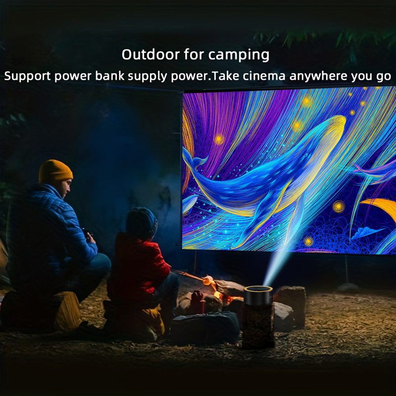 home mini high definition one screen portable projector supports 1080p built in speaker can be wired to the same screen on the phone connected to usb headphones details 8