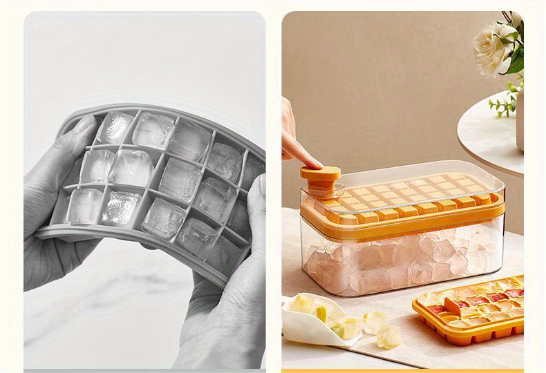 Multifunctional Ice Cube Tray With Ice Shovel And Removable - Temu