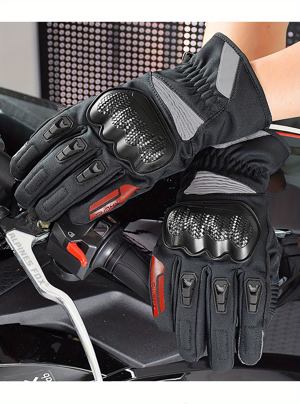 Gants Moto D'hiver Imperméables Garder Gants Moto Chauds - Temu Belgium