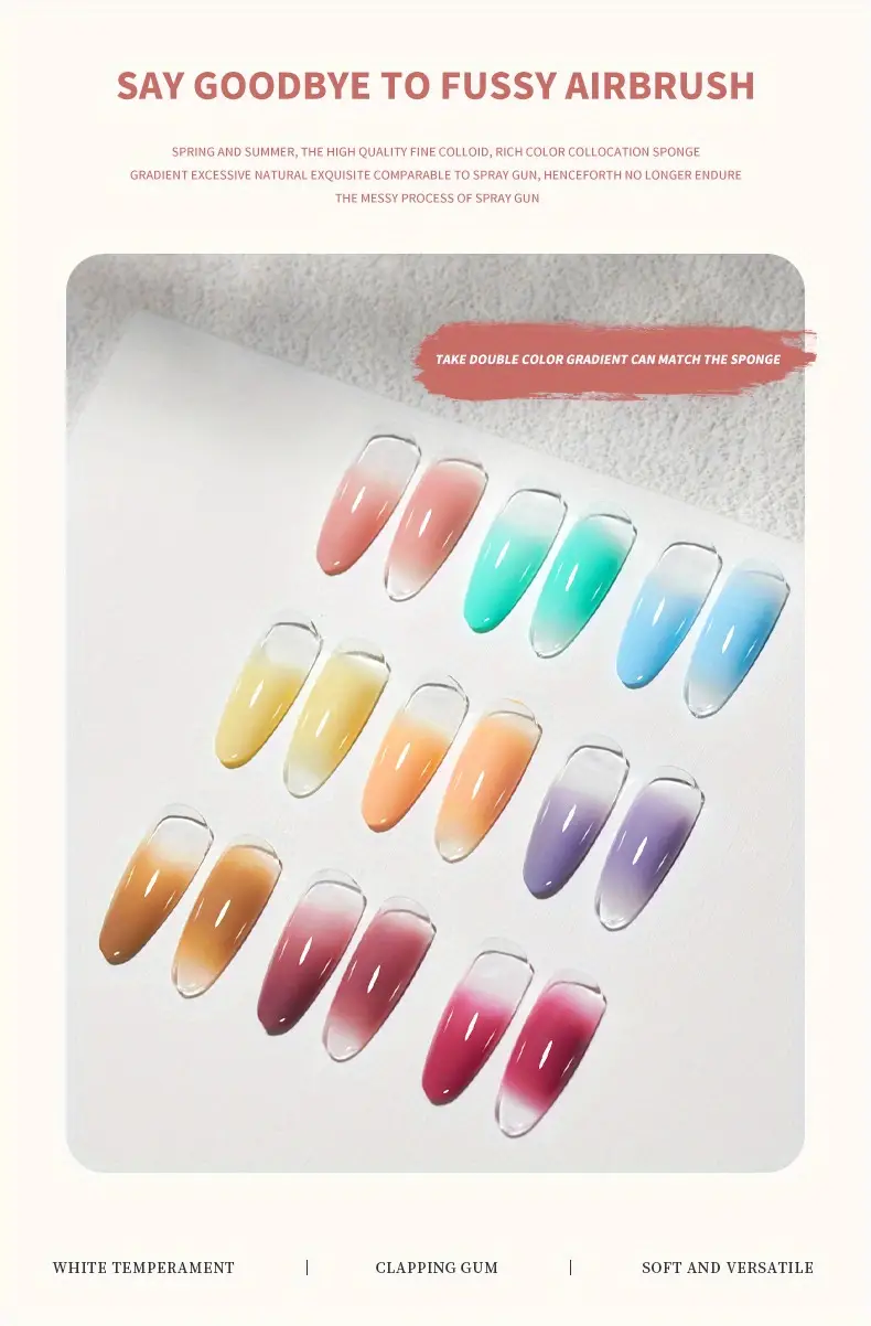 20 colors gel nail polish 5g soak off uv led gradient gel nail polish nail polish for smudge use for home salon nail art diy details 21
