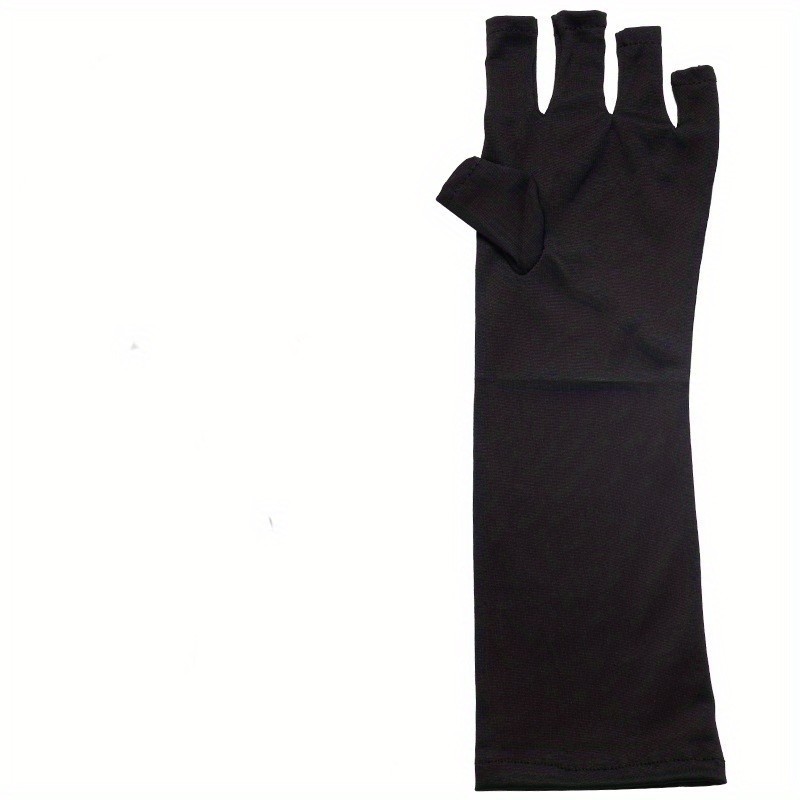 Unaone Lot de 2 paires de gants anti-UV anti-UV pour manucure en ge