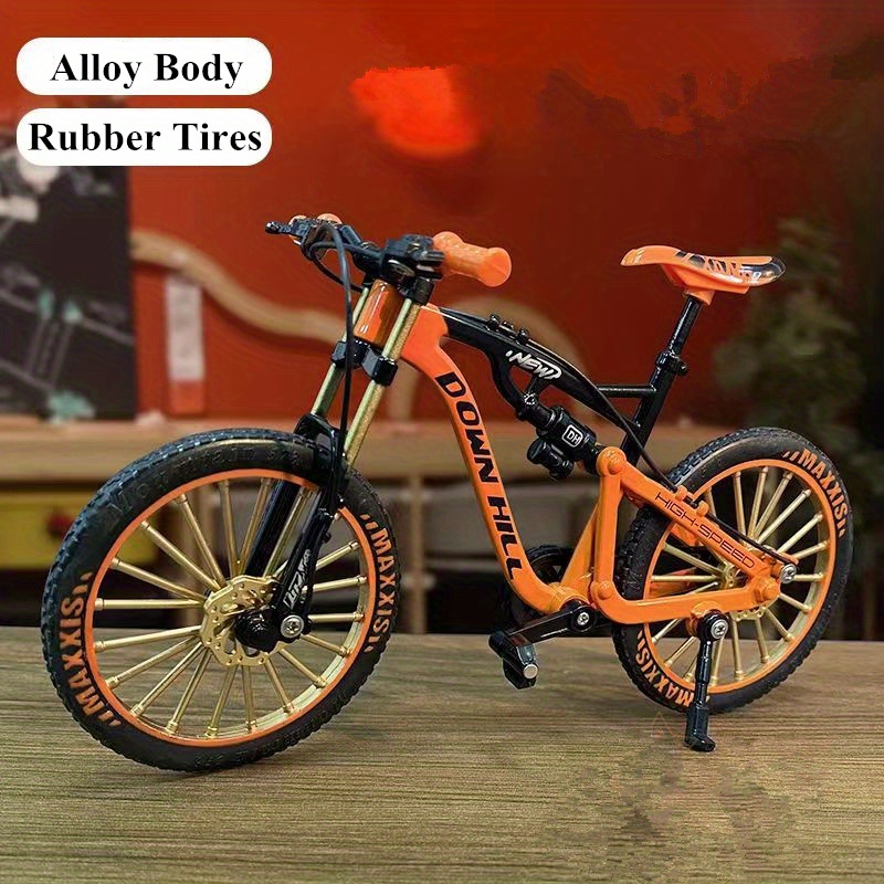 Mini Model Mountain Bike Finger Room Orange 