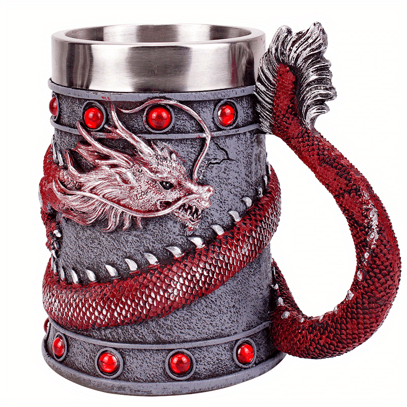 Dragon Coffee Mug Stainless Steel Coffee Cups Creative Cool - Temu