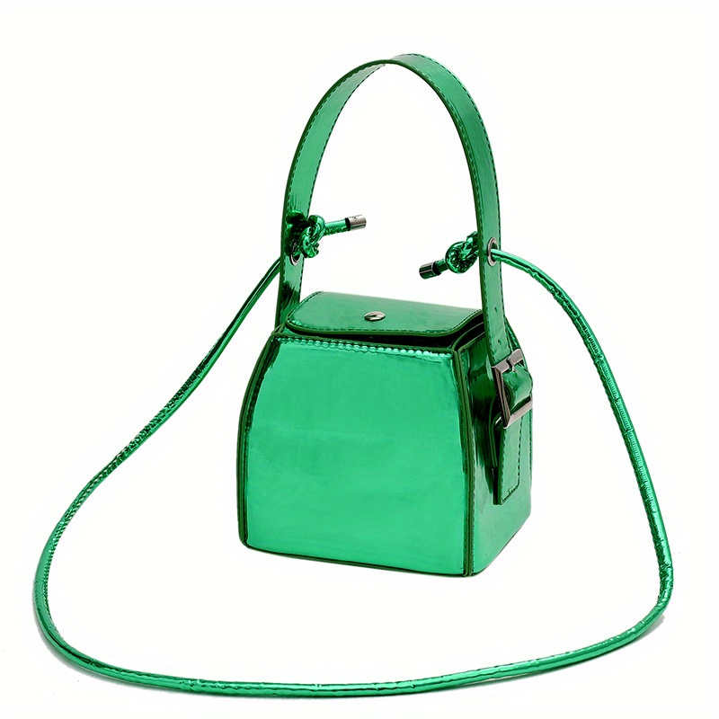 Mini Square Bag Top Handle Solid Color