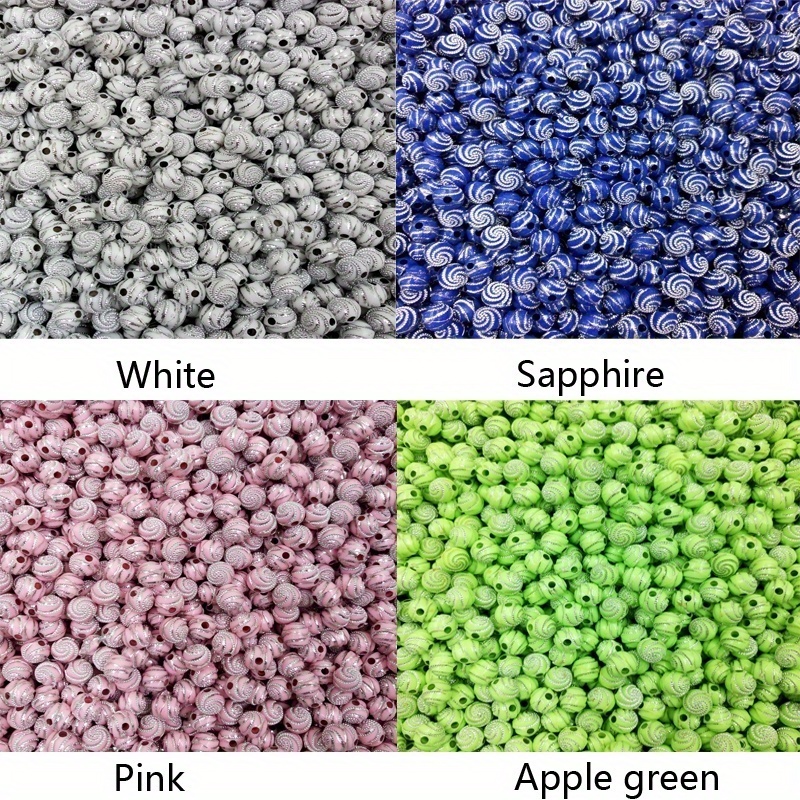 5*7mm Alien Face Acrylic Beads - Multicolor Candy Beads - For