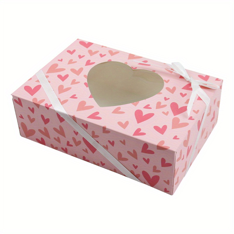 6pcs Valentines Day Cookie Cake Box Birthday Decor Birthday ...