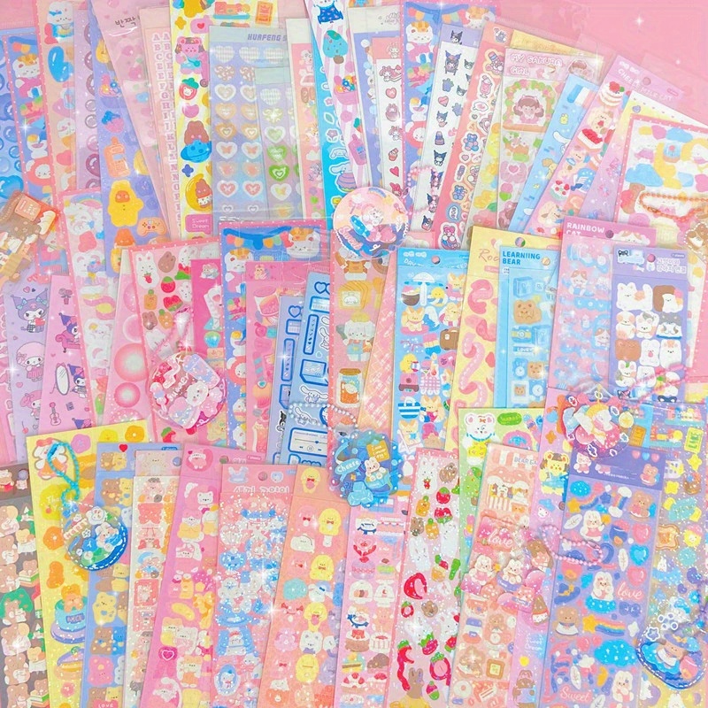 Kawaii Handmade Stickers Set Perfect For Decorating Diaries