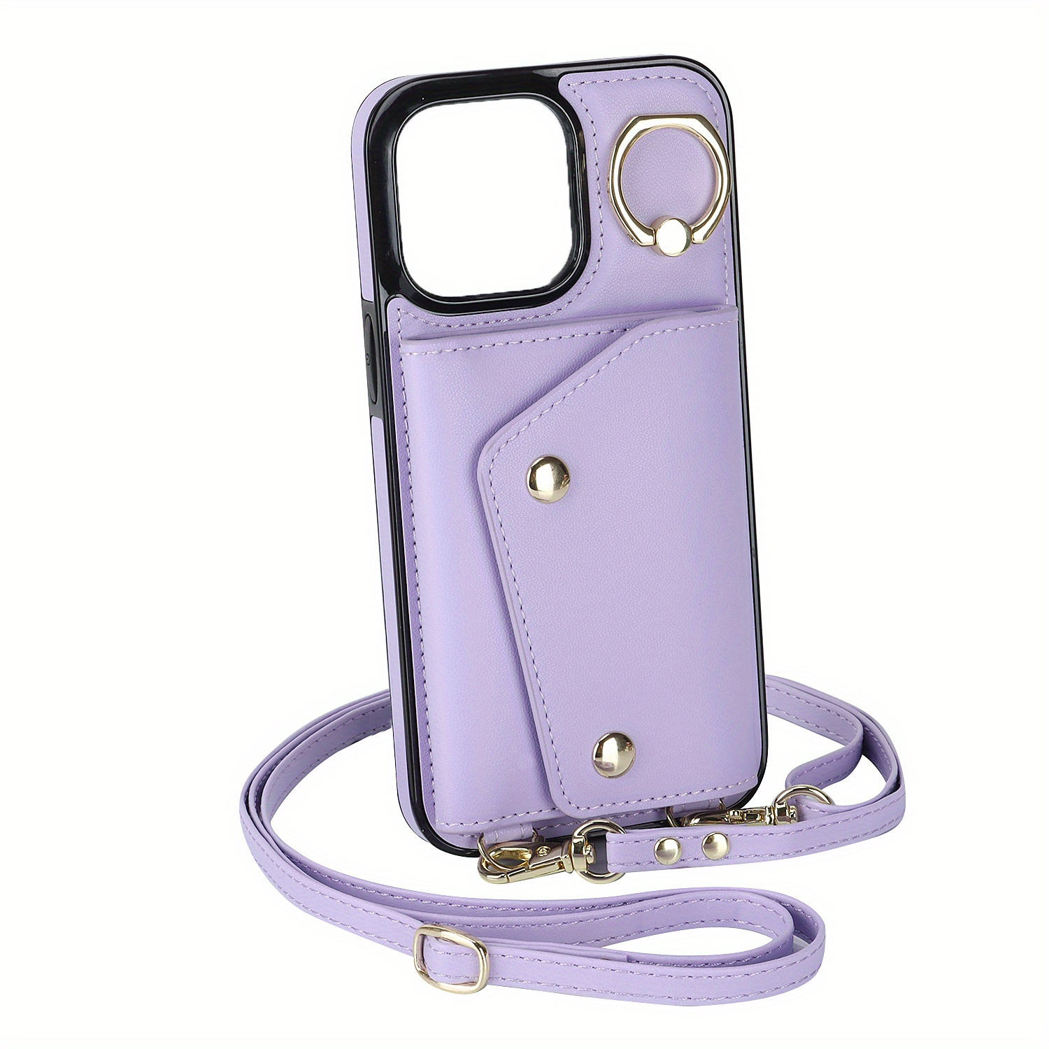 Vegan Leather iPhone Covers for Women - with Crossbody Lanyard