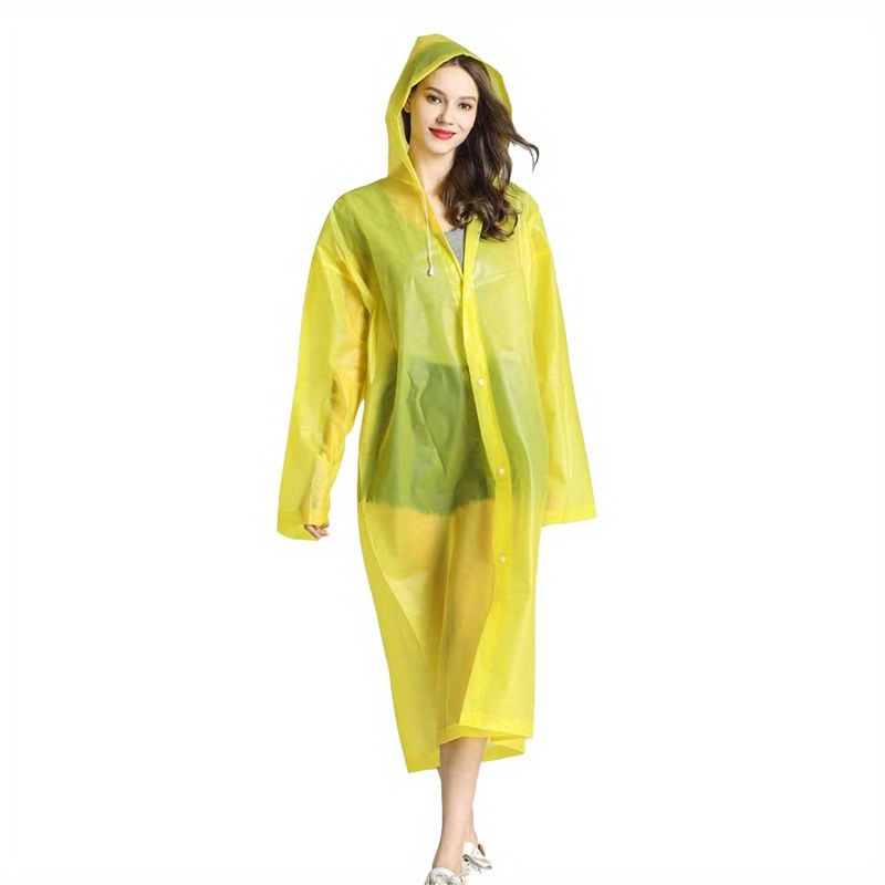 4 Impermeables Para La Lluvia Hombre Mujer Ponchos Con Capucha Verde  Impermeable