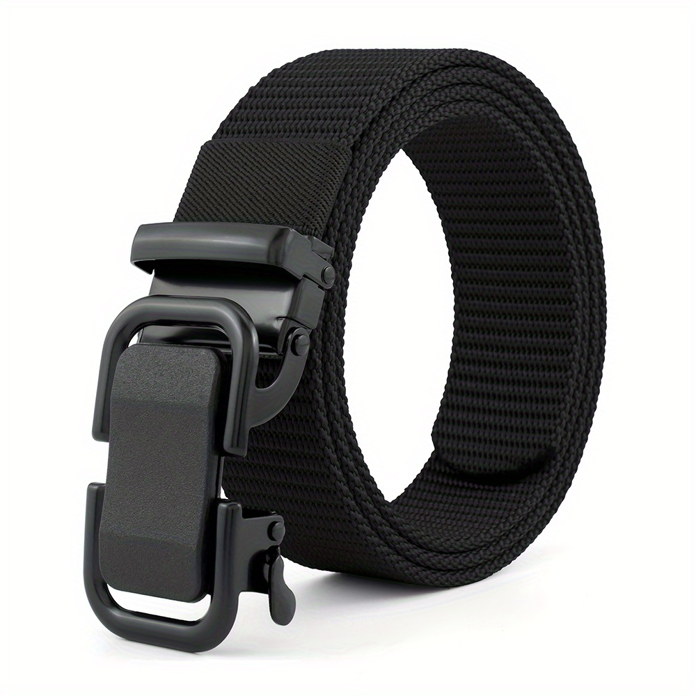 Nylon Elastic Tactical Belt with Metal Buckle