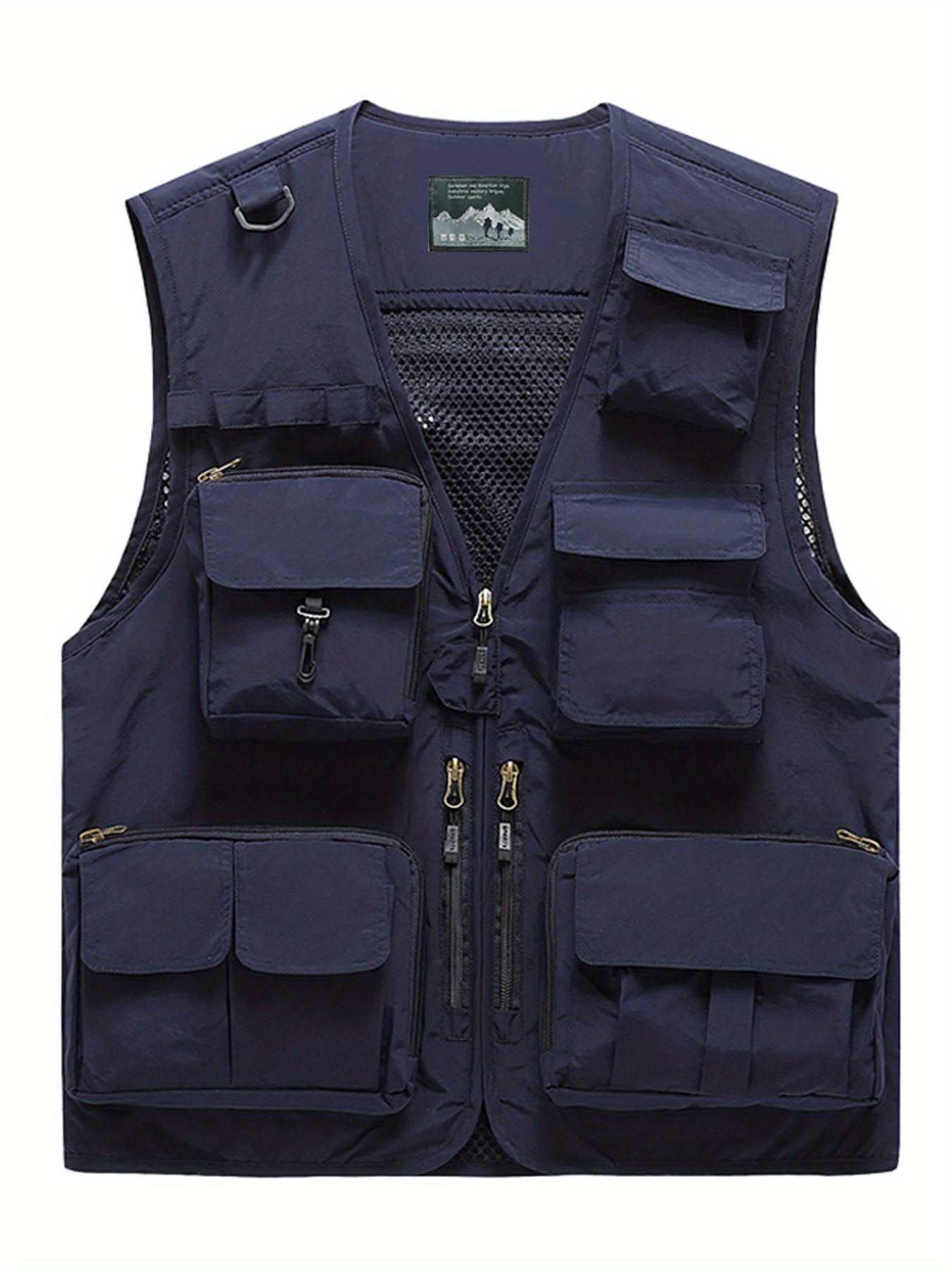 Breathable Mesh Vest Multiple Pockets Outdoor Activities - Temu Canada