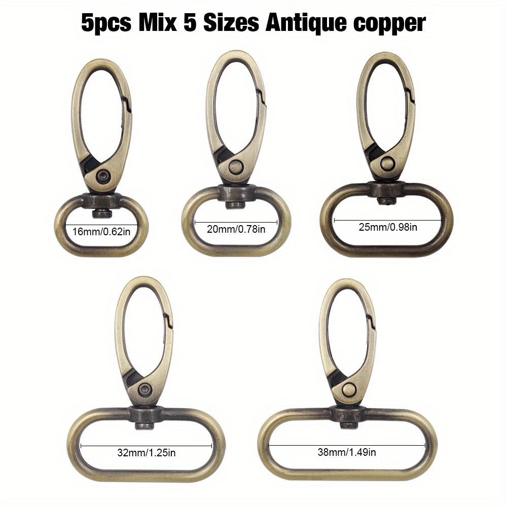 5/10/20Pcs 16mm Bag Side Clip Buckles Hook Clasp Luggage Handbag