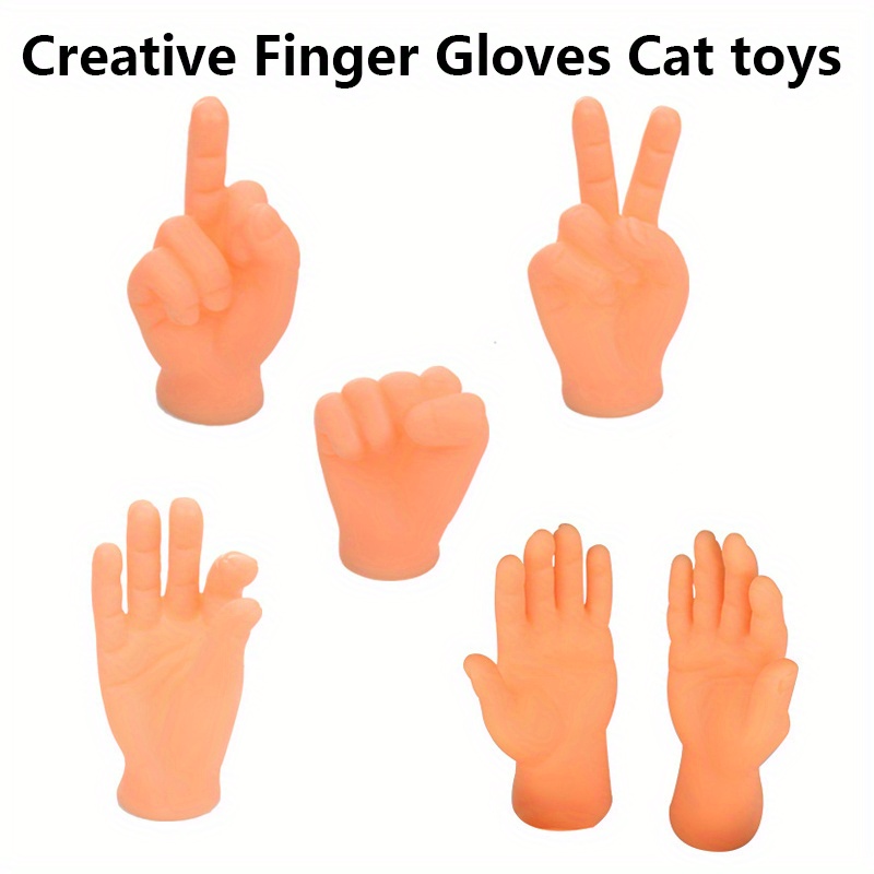 Plastic Mini Hand Design Cat Massage Toy Interactive Cat - Temu