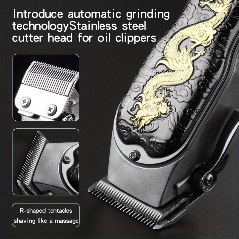 Professional Hair Clipper Cordless Hair Cutting Machine - Temu