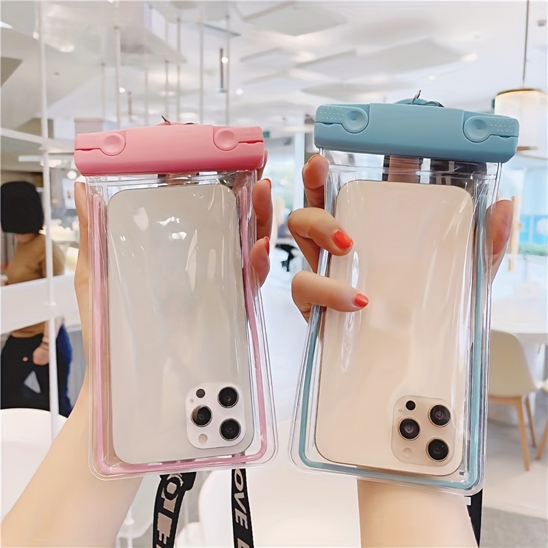 

Cell Phone Waterproof Bag, Cell Phone Bag Beach Phone Bag For 14 13 12/ Samsung And Other Cell Phones, A Variety Of Colors To Choose From, Summer Vacation Goodies