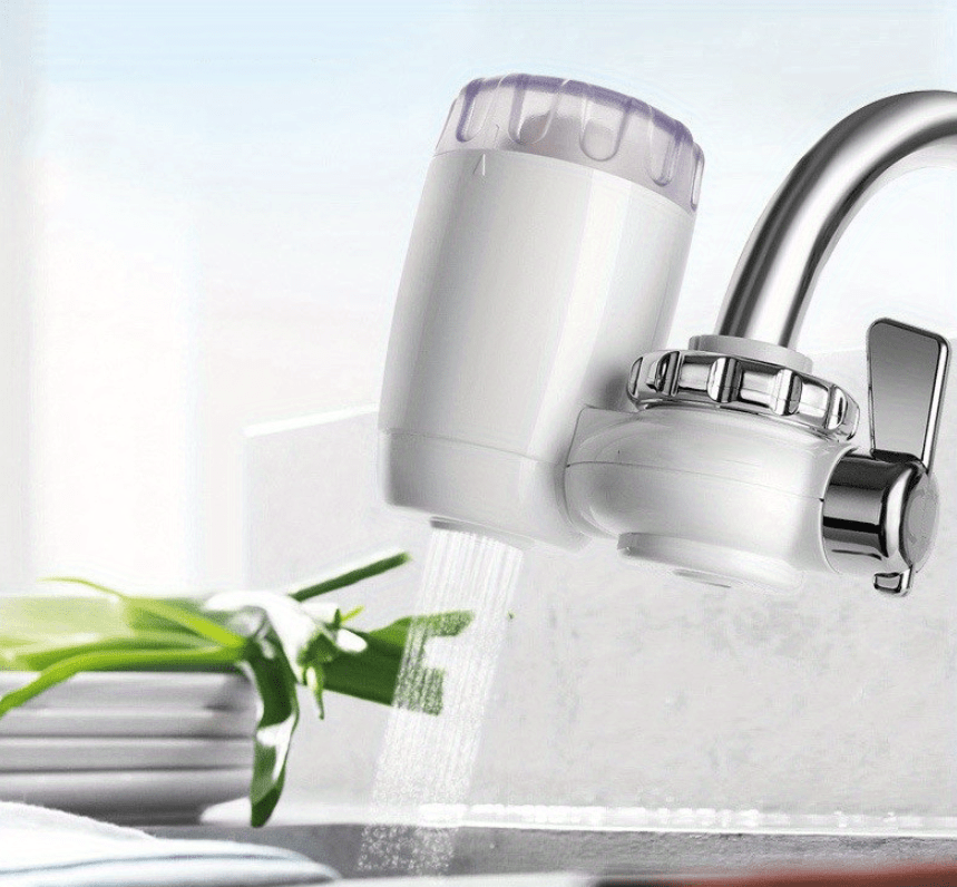 Robinet de purificateur d'eau, robinet de cuisine propre Purificateur d'eau  du robinet Éliminer la saleté d'eau Rouille Mini filtre à eau en céramique  lavable avec percolateur