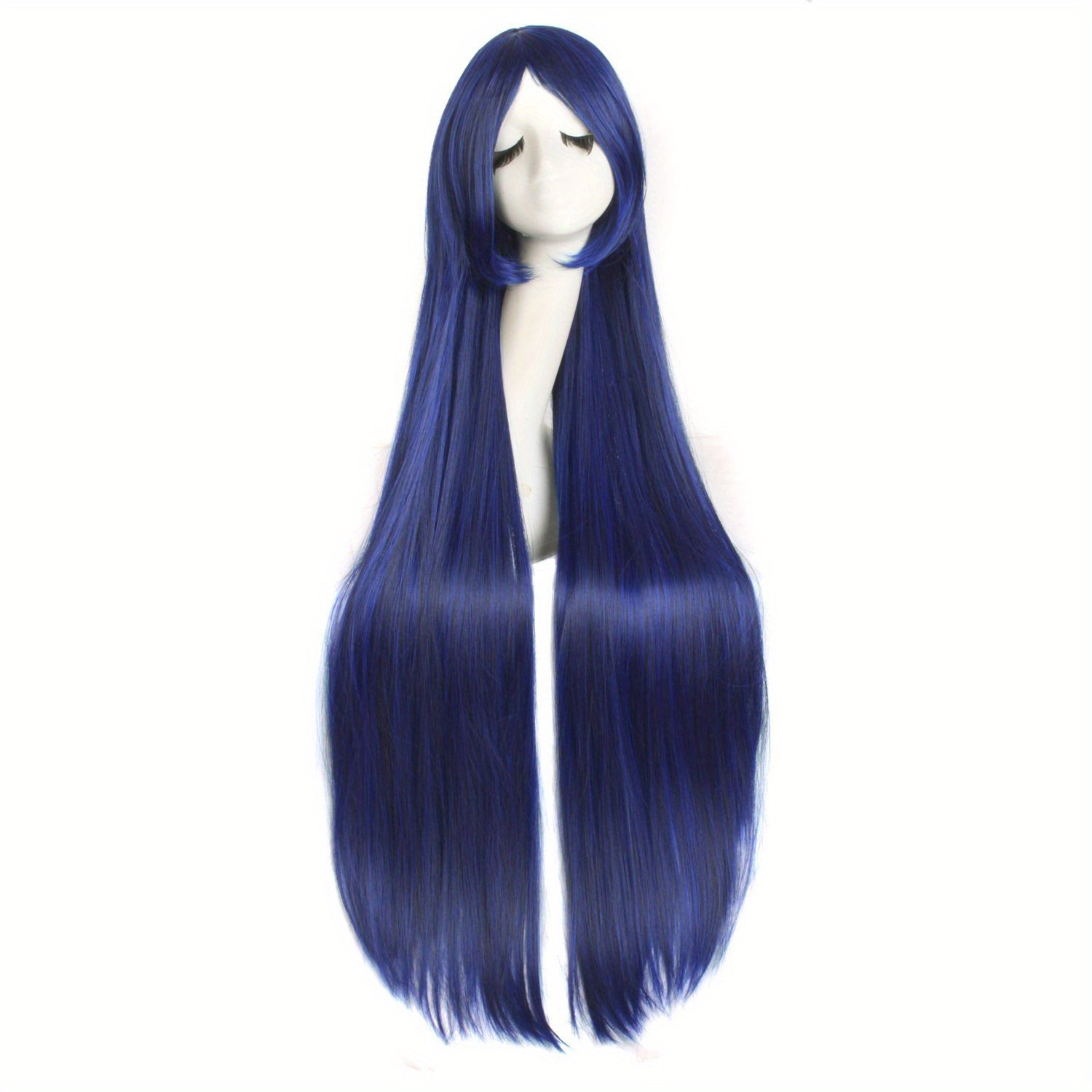 40 Inch 100cm Slant Bangs Anime Costume Long Straight Cosplay Wig