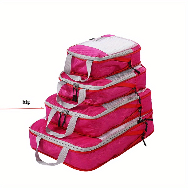 1set Travel Compression Storage Bag Set, Mesh Compression Packing