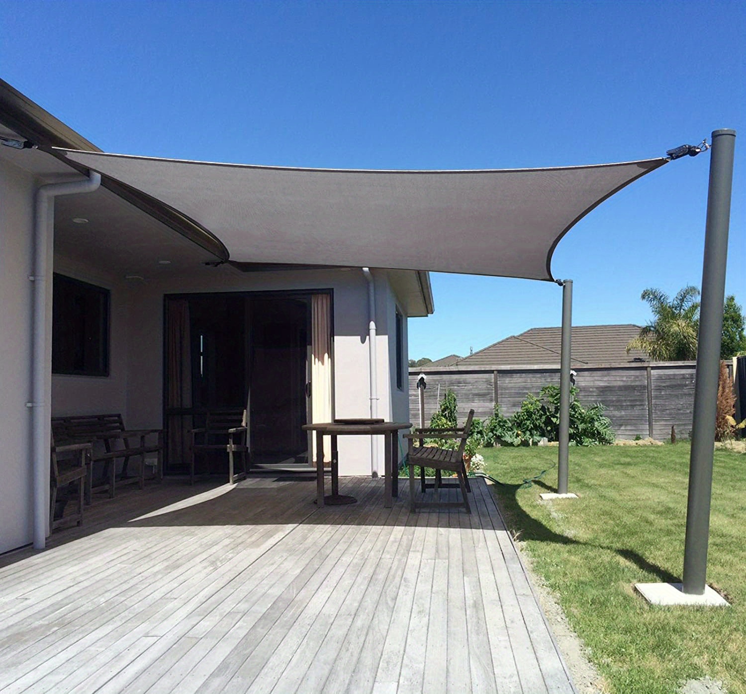 Sun Shade Sail Square Canopy Fabric Cloth Screen Shade - Temu