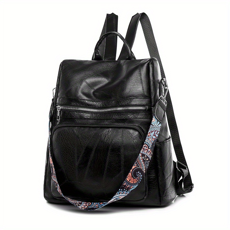 Vintage British Style Backpack Purse Versatile Two way - Temu