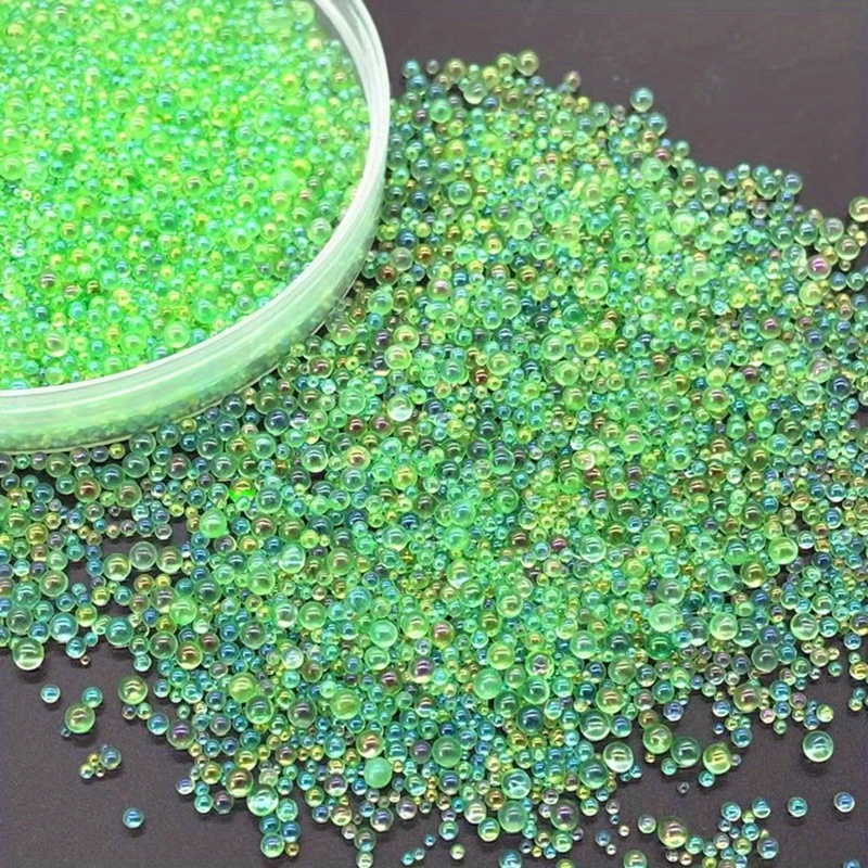 Diy Nail Art Decor: Mixed Mini Bubble Ball Beads Resin - Temu