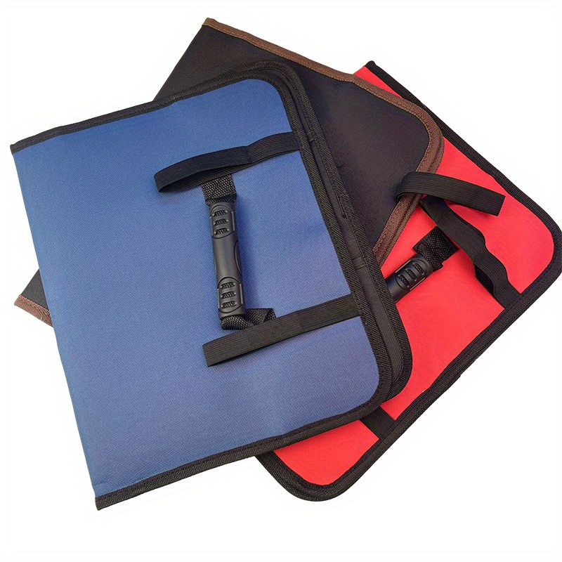 1pc Roll Tool Bag With 22 Pockets Large Wrench Roll Up Portable Pouch