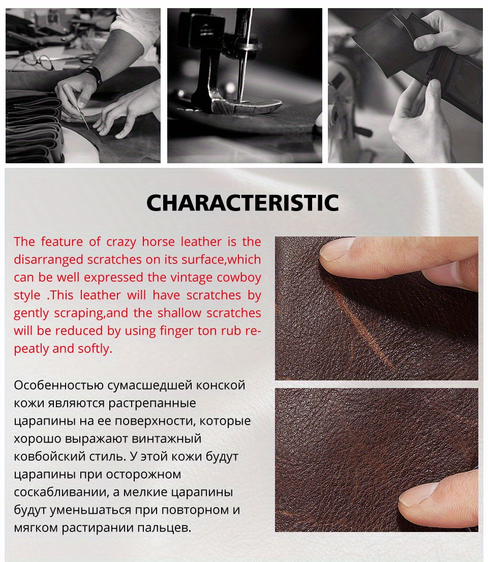 Paul Foreign Trade Oil Wax Crazy Horse Cowhide Coin Pocket Automatic Card RFID Metal Card Box Leather Card Bag
