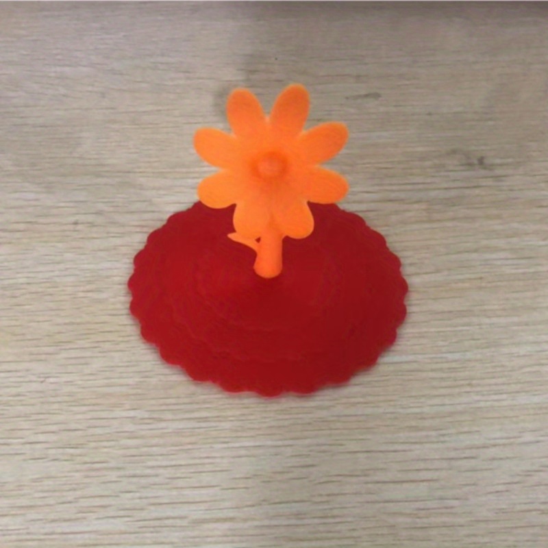 Cartoon Flower-shaped Silicone Cup Lid - Dustproof And Leakproof