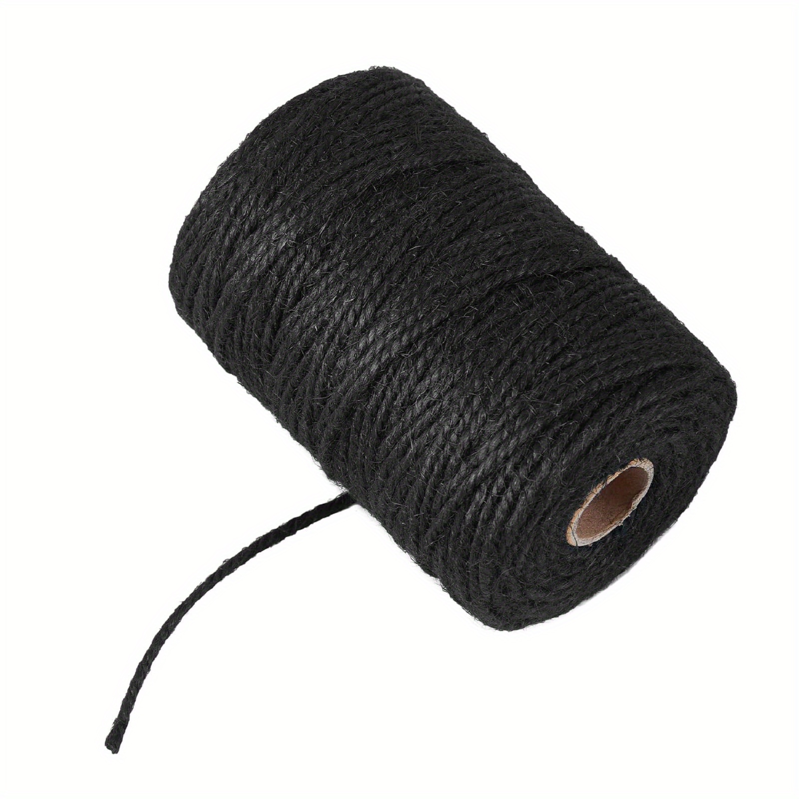 2mm 328 Feet Black Natural Jute Twine, For Crafts Gift, Craft Projects,  Wrapping, Bundling, Packing, Holiday Packaging Twine, Gardening And More,  Jute