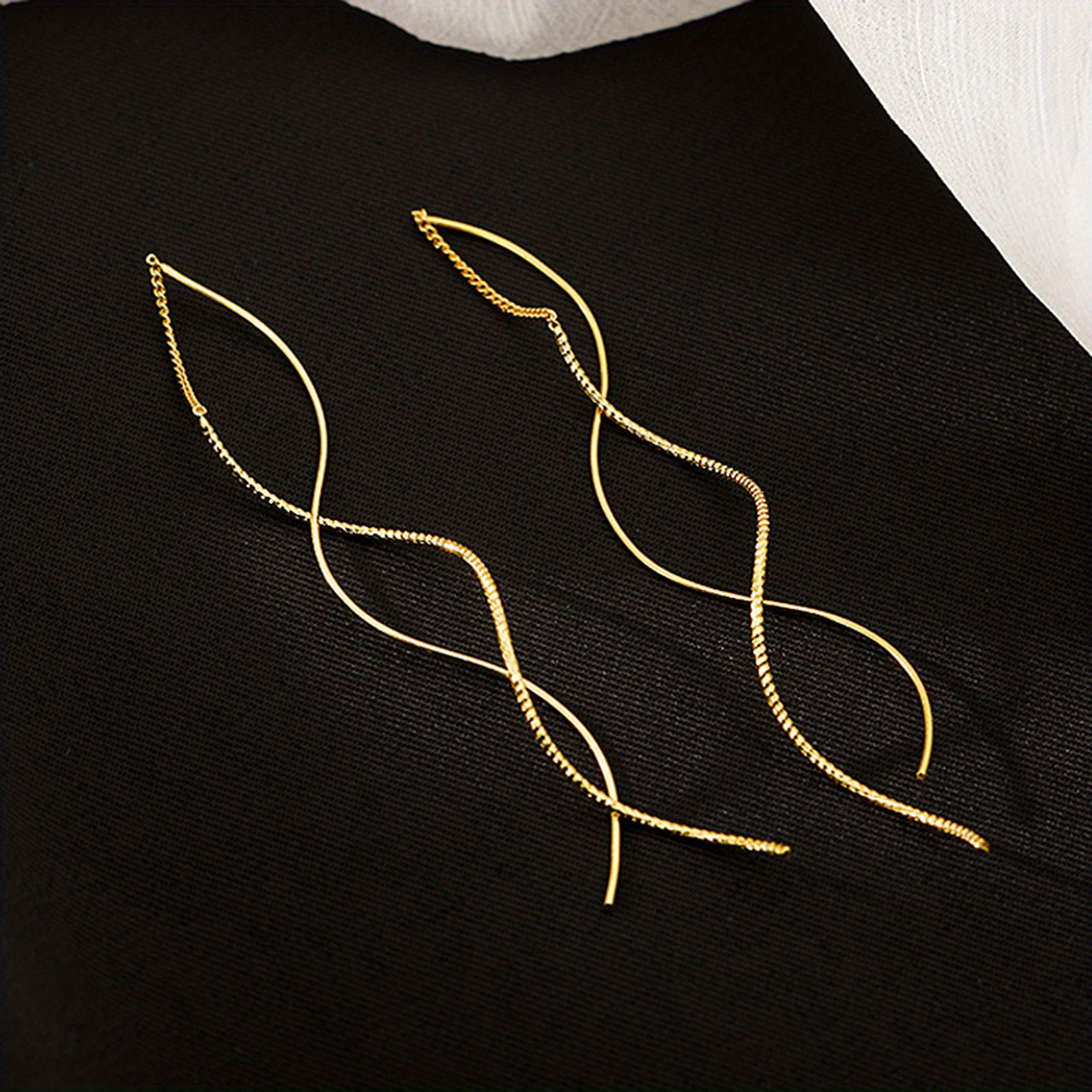 1 Pair Of Long Tassel Earlines, Ladies Fashion Earrings, The Accessories